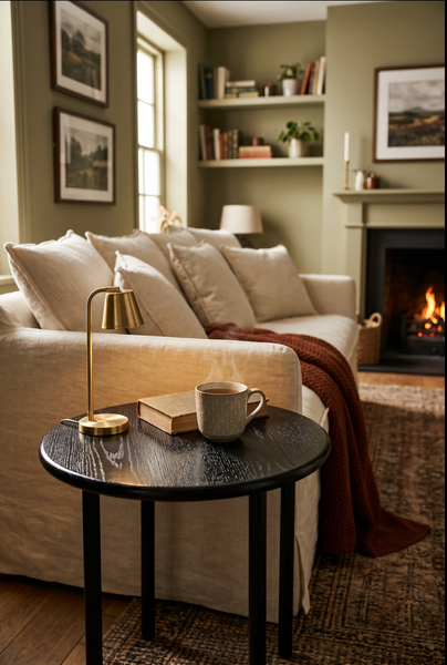 Lily Rose Side Table featured here with Serena Sofa 